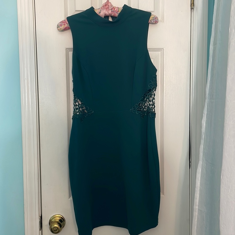 Emerald green dress